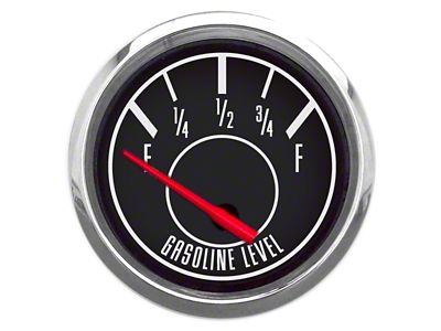 New Vintage USA 1967 Series Fuel Level Gauge; 2-1/16-Inch (Universal; Some Adaptation May Be Required)