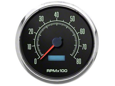 New Vintage USA 1969 Series Tachometer; 8K; 4-3/8-Inch (Universal; Some Adaptation May Be Required)