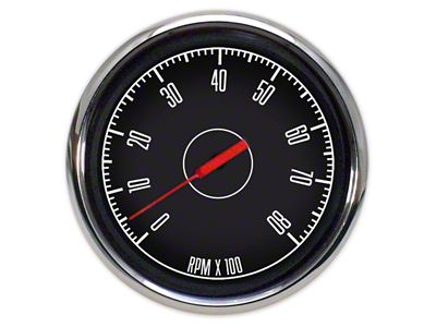 New Vintage USA 1967 Series Tachometer; 8K; 4-3/8-Inch (Universal; Some Adaptation May Be Required)