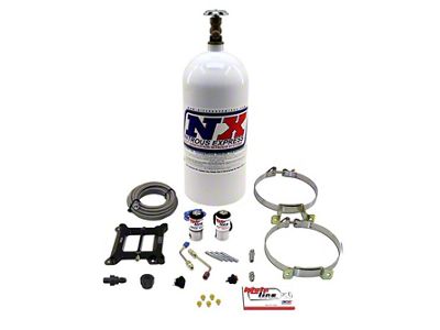 Nitrous Express Mainline Carburetor Nitrous System with 10 lb. Bottle and 4150 Carburetor Flange (Universal; Some Adaptation May Be Required)