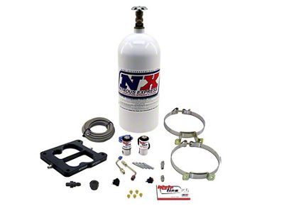 Nitrous Express Mainline Carburetor Nitrous System with 10 lb. Bottle and Q-Jet/Spreadbore Carburetor Flange (Universal; Some Adaptation May Be Required)