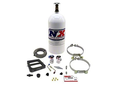 Nitrous Express Mainline Carburetor Nitrous System with 10 lb. Bottle and 4500 Carburetor Flange (Universal; Some Adaptation May Be Required)