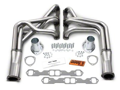 1-3/4-Inch 4-Tube Full Length Headers; Stainless Steel (75-79 305/350 V8 Nova)