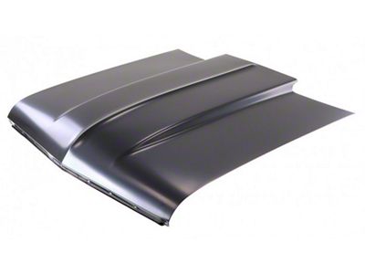 2-Inch Raised Cowl Hood; Unpainted (66-67 Chevy II)