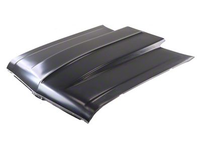 2-Inch Raised Cowl Hood; Unpainted (68-72 Chevy II, Nova)