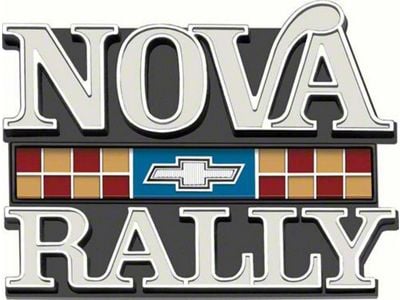 Nova Rally Emblem; Front Fender (77-79 Nova w/ Rally Package)