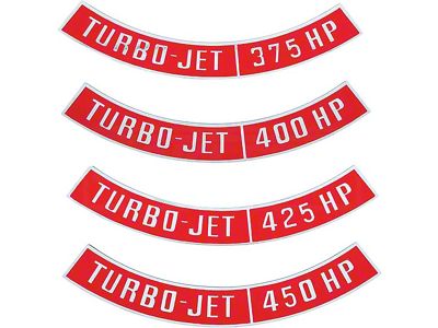 Nova And Chevy II Air Cleaner Emblem, Turbo Jet, 1962-1979