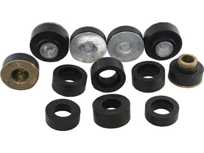 Nova Body Mount Bushing Set, 2 & 4 Door Sedan, With Steel Sleves,1968-1972