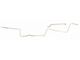 Nova And Chevy II Front To Rear Fuel Line, Two Piece, V8 And L79, 3/8, Stainless Steel, 1966-1967