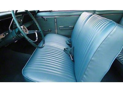 Nova, Chevy II, Non SS, Front Split Bench Seat Covers, Vinyl, 1966