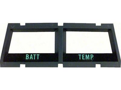 Console Gauge Bezel; Battery and Temperature (68-74 Chevy II, Nova)