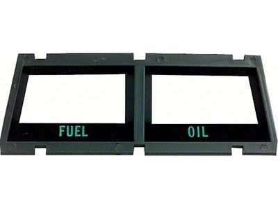 Console Gauge Bezel; Fuel and Oil (68-74 Chevy II, Nova)