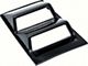 Console Gauge Cover; Gloss Black (68-74 Chevy II, Nova)