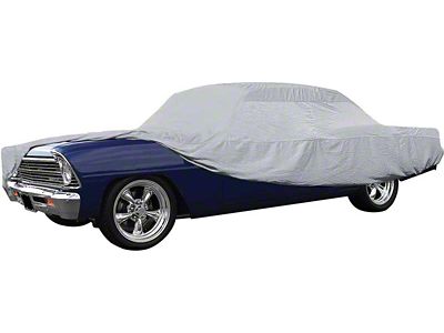 Diamond Fleece Indoor Car Cover; Gray (62-67 Chevy II Coupe, Sedan)