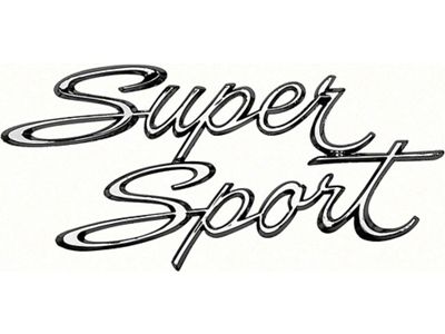 Nova Emblem, Quarter Panel, Super Sport, Show Quality 1966-1967 (Nova, Super Sport SS Coupe, Two-Door)