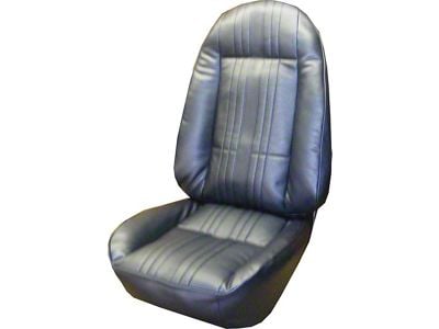 Nova, Front Bucket Seat Covers, Vinyl, SS, Custom, 1972 (Nova, Super Sport SS Coupe, Two-Door)