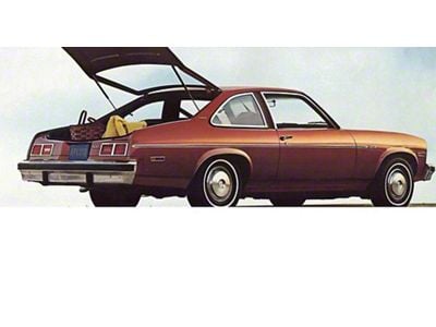 Nova, Hatchback Rear, Custom, Seat Cover, Vinyl, 1973-1974