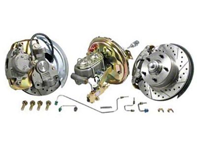 Nova Power Disc Brake Conversion Kit, Complete, Front, 7 Booster, Drop Spindle, 1962-1964