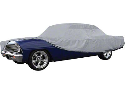 Softshield Flannel Car Cover; Gray (62-67 Chevy II Coupe, Sedan)