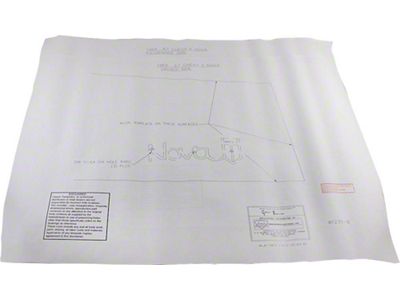 Nova Standard Quarter Panel Emblem Template Kit, 1966-1967