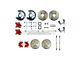 The Right Stuff Detailing Street Series 4-Wheel Disc Brake Conversion Kit with E-Brake Cable; Red Calipers (69-74 Nova)