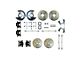 The Right Stuff Detailing Street Series 4-Wheel Disc Brake Conversion Kit without E-Brake Cable; Black Calipers (69-74 Nova)