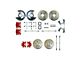 The Right Stuff Detailing Street Series 4-Wheel Disc Brake Conversion Kit without E-Brake Cable; Red Calipers (69-74 Nova)