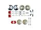 The Right Stuff Detailing Street Series 4-Wheel Disc Brake Conversion Kit without E-Brake Cable; Red Calipers (75-77 Nova)