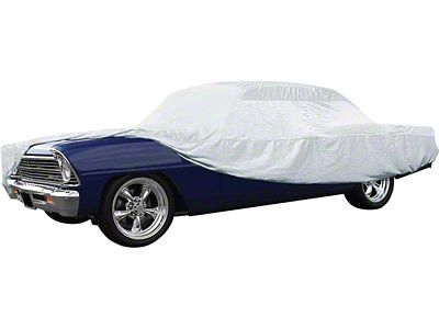 Titanium Plus Indoor/Outdoor Car Cover; Silver (62-67 Chevy II Coupe, Sedan)