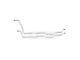 Nova Transmission Cooler Line, Stainless Steel, V8 With TH350 Transmission, 1975