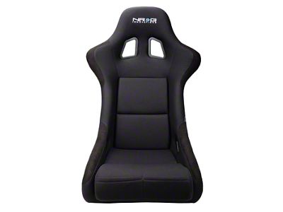 NRG Innovations Medium Bucket Seat; Black Cloth (Universal; Some Adaptation May Be Required)