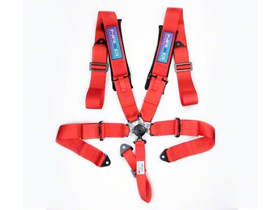 NRG Innovations 3-Inch 5-Point Camlock Harness Belt; Red (Universal; Some Adaptation May Be Required)