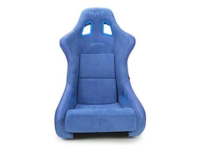 NRG Innovations Prisma Chromatic Bucket Seat; Medium; Royal Blue Suede and Chameleon (Universal; Some Adaptation May Be Required)