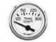 New Vintage USA 1940 Series Transmission Temperature Gauge with Sender; White; 2-1/16-Inch (Universal; Some Adaptation May Be Required)