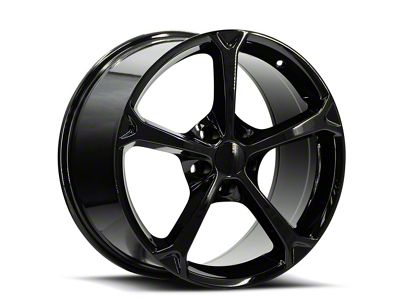 OE Revolution 130 Gloss Black Wheel; 18x8.5; 50mm Offset (84-96 Corvette C4)