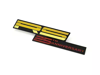 1992 Camaro Dash Emblem; 25th Anniversary; Yellow, Red