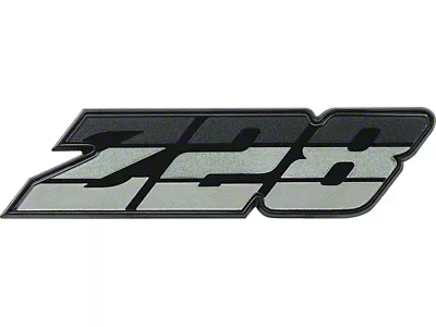 1980 Camaro Z28 Front Grille Emblem; Tri-Color Green / Black