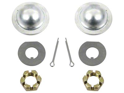 1970-1992 Camaro Dust Cap, Cotter Pin, Spindle Nut, & Washer Set