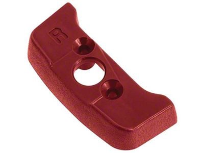 1974-1981 Camaro Seat Belt Shoulder Guide Escutcheon; Firethorn Red; RH Passenger Side