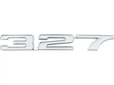 1968 Camaro 327 Front Fender Emblem; Drivers Side