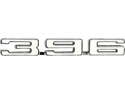 1968 Camaro 396 Front Fender Emblem; RH