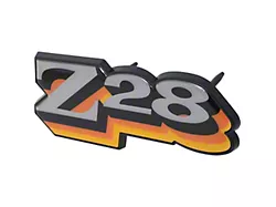 1978 Camaro Z28 Front Grill Emblem; Orange / Yellow