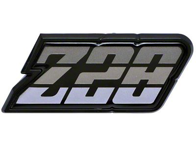 1980-1981 Camaro Z/28 Fuel Door Emblem; Charcoal; with Hardware