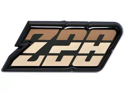 1980-1981 Camaro Z/28 Fuel Door Emblem; Gold; with Hardware