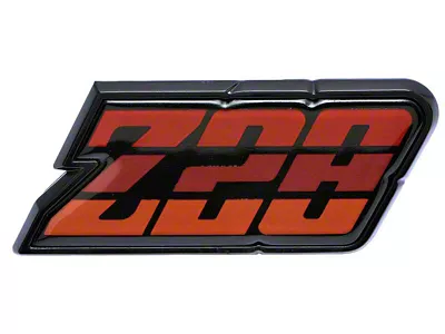 1980-1981 Camaro Z/28 Fuel Door Emblem; Red; with Hardware