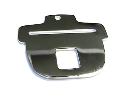 1967-1971 Camaro Seat Belt Tongue; Stainless; Deluxe