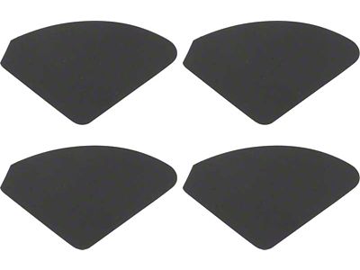 1957 150, 210, Bel Air Rear Bumper End Insert Decals; 4 Piece Set