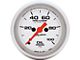 Auto Meter Ultra-Lite Series 2-1/16-Inch Oil Pressure Gauge; 0-100 PSI; Digital Stepper Motor