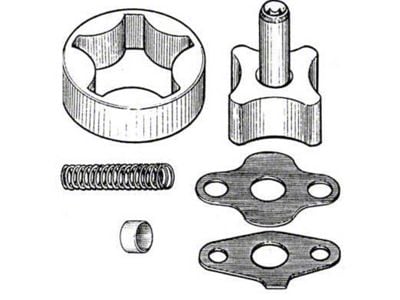 Oil Pump Rebuild Kit - 200 6 Cylinder