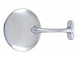 Old Style Door Edge Mirror, Stainless Steel, 4 Diameter